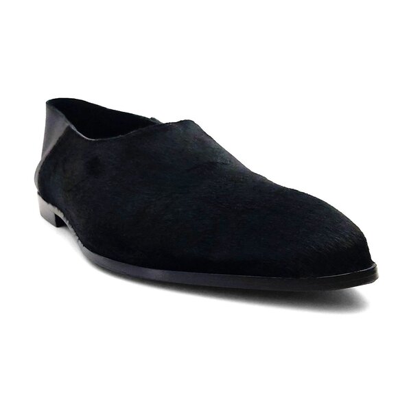 Bally Vegas Flat Loafers In Black Haircalf Leather US 11 EU 10 (0538) main image 12